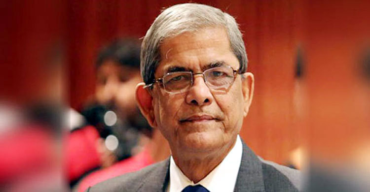 আহত হয়ে হাসপাতালে মির্জা ফখরুল