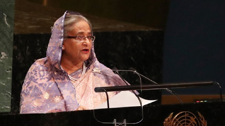 জাতিসংঘে প্রধানমন্ত্রী : রোহিঙ্গা সংকট আঞ্চলিক নিরাপত্তার জন্য হুমকি হয়ে উঠছে