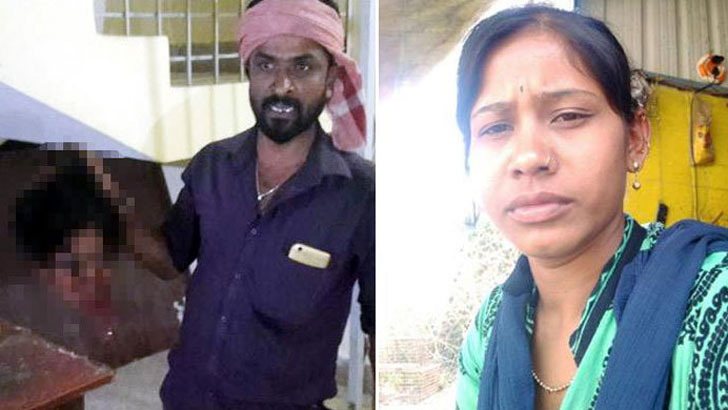 স্ত্রীর গলাকেটে মাথা হাতে নিয়ে থানায় হাজির স্বামী