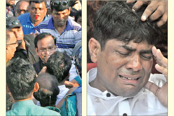 এমপি হাজী সেলিমের লাঞ্ছনায় কান্নায় ভেঙে পড়েন ওয়ার্ড কাউন্সিলর