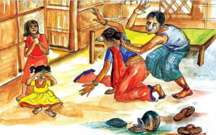 নেশাখের স্বামীর নির্যাতনে স্ত্রী হাসপাতালে : থানায় মামলা