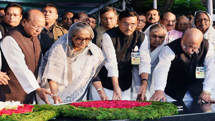 জেলহত্যা দিবস উপলক্ষে প্রধানমন্ত্রী শেখ হাসিনার শ্রদ্ধা নিবেদন