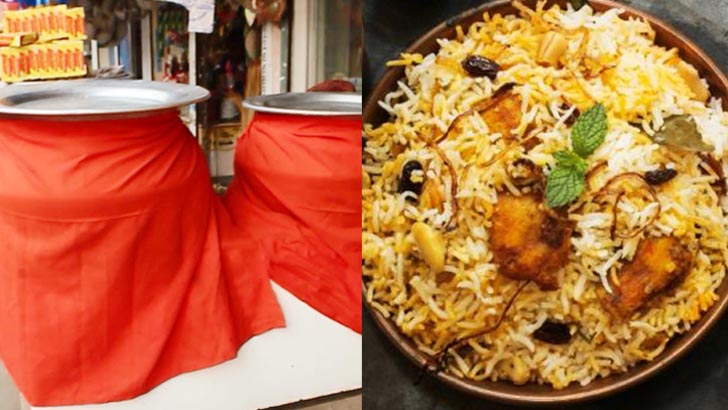 যে কারণে লাল কাপড়েই মোড়ানো হয় বিরিয়ানির হাঁড়ি