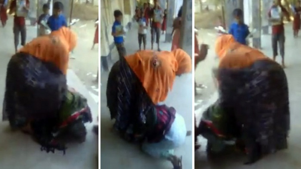বরিশালে দুই শিক্ষিকার কাণ্ডের ভিডিও ভাইরাল