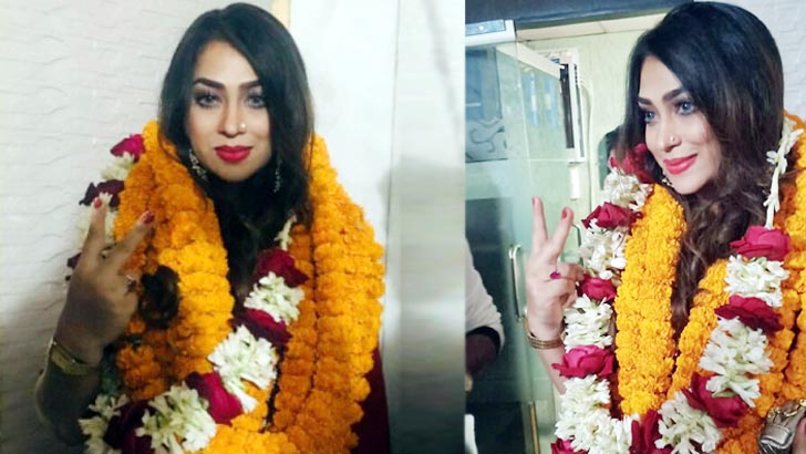 নির্বাচনে জয়ী হয়ে যা বললেন পপি