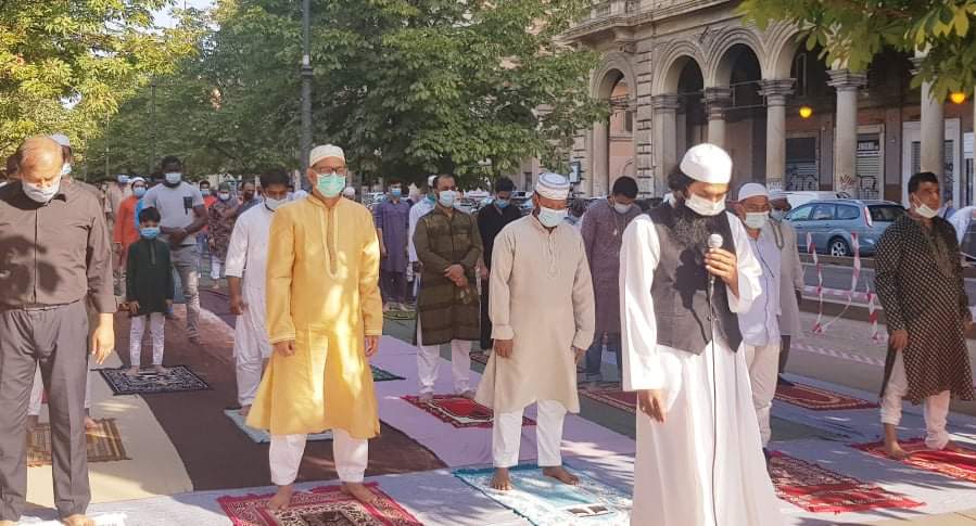 ইতালিতে ঈদুল আযহা উদযাপিত ঈদ জামাতে ছিল মুসুল্লিদের ঢল