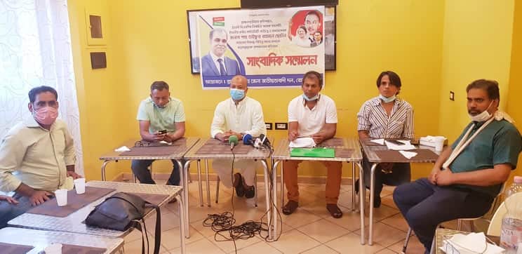 রোমে বিএনপি নেতা ছোটনের পক্ষে সাংবাদিক সম্মেলন।