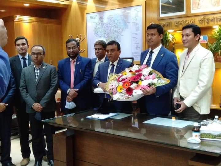 বরিশালে নবনিযুক্ত জেলা প্রশাসক জসিম উদ্দিন হায়দার এর যোগদান
