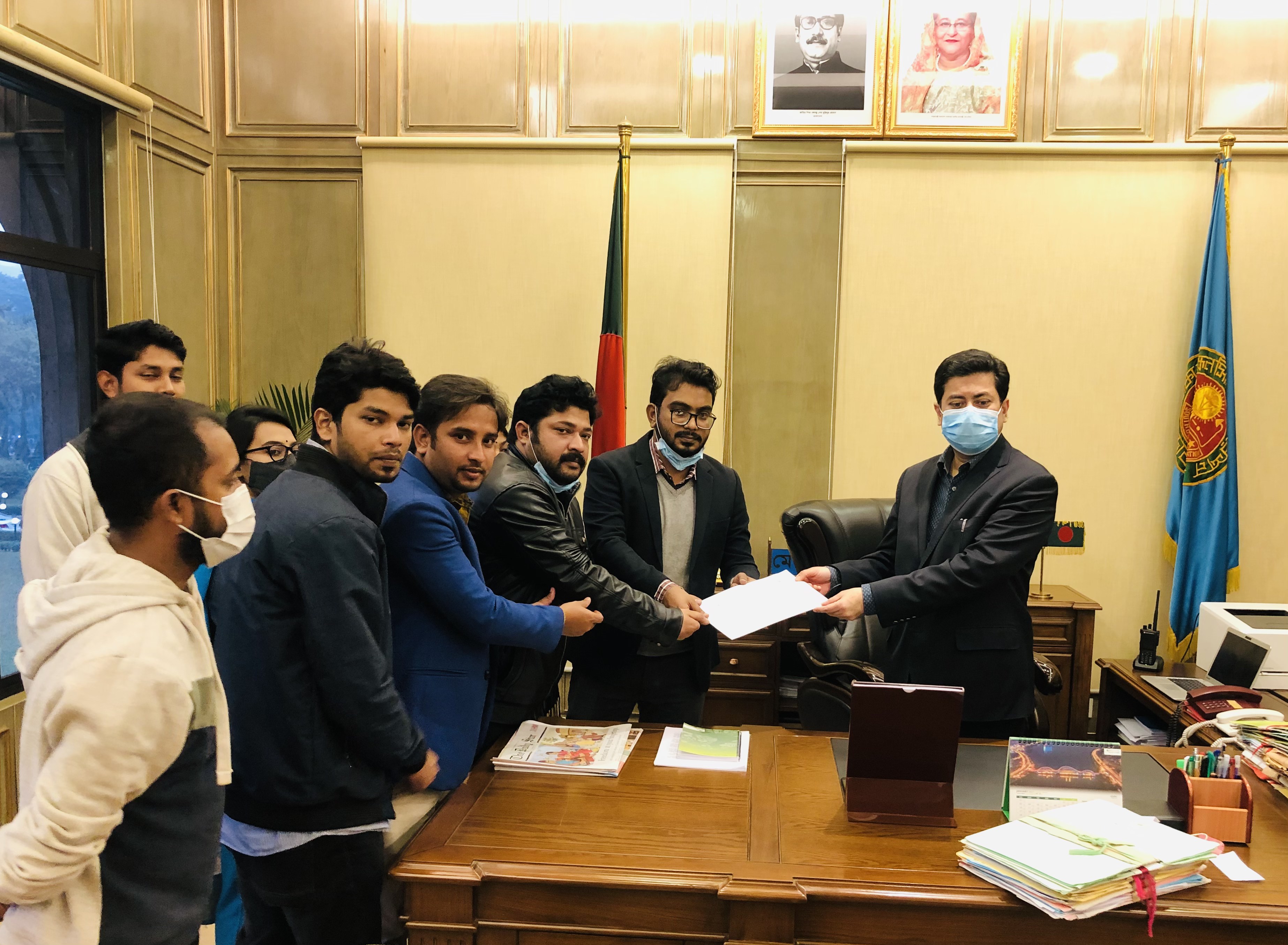 শহীদ আসাদের স্মৃতি রক্ষা জাদুঘর-স্মৃতিস্তম্ভ নির্মাণের দাবিতে ছাত্রমৈত্রীর স্মারকলিপি