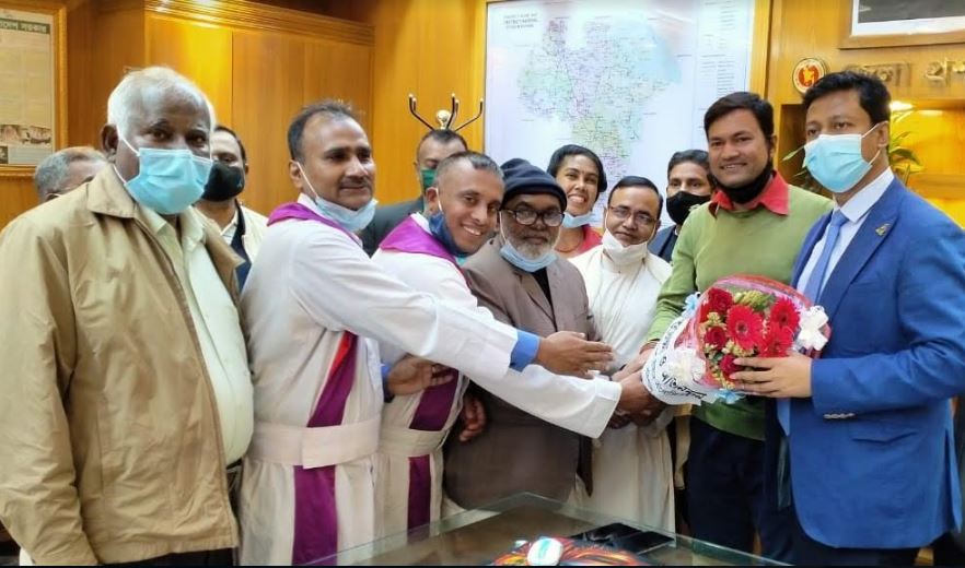 বরিশালে খ্রীষ্টান সম্প্রদায়ের সাথে জেলা প্রশাসকের মতবিনিময়