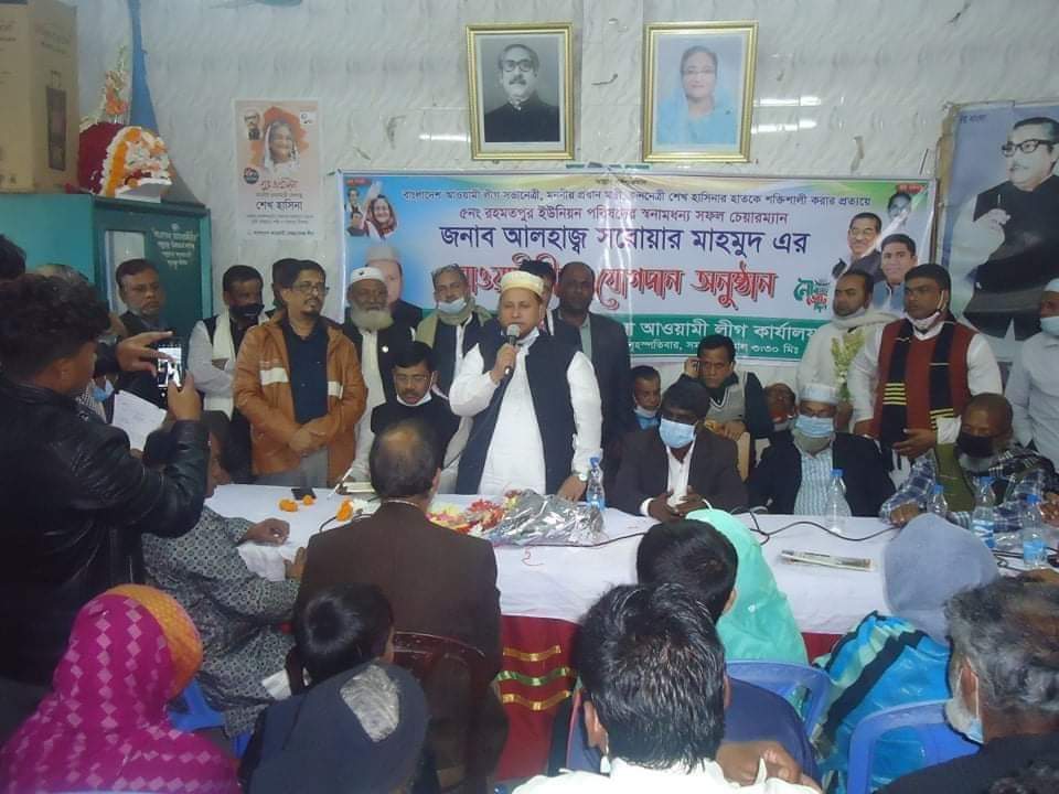 বাবুগঞ্জে সরোয়ার চেয়ারম্যানের নেতৃত্বে ইউপি সদস্য ও বিএনপি নেতা সহ শতাধিক নেতাকর্মীর আ’লীগে যোগদান