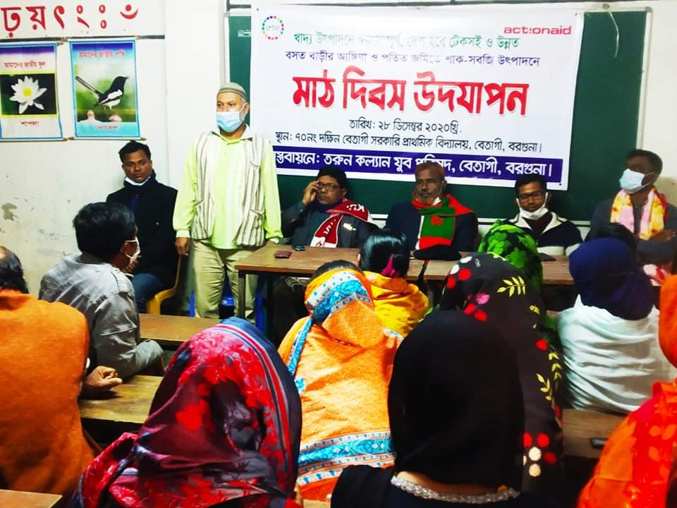 বেতাগীতে কৃষক মাঠ দিবস উদযাপন ও উন্নত জাতের বীজ বিতরণ