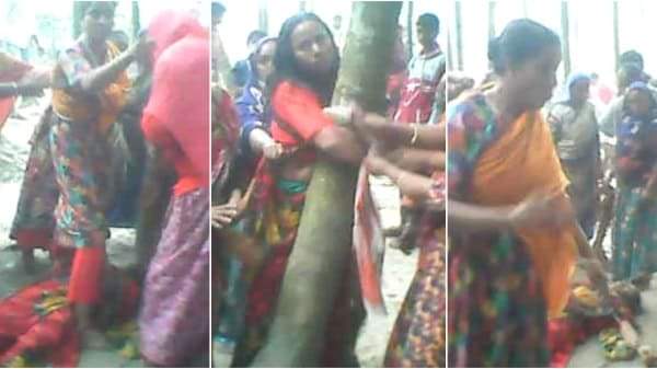 তুচ্ছ ঘটনাকে কেন্দ্র করে মা ও মেয়েকে গাছের সঙ্গে বেঁধে নির্যাতন