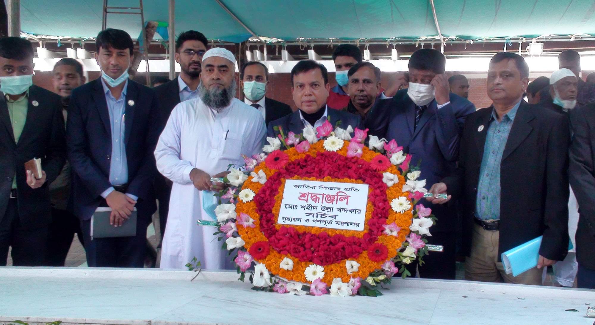 মুজিব জন্মশত বার্ষিকীর সমাপনী অনুষ্ঠানে প্রস্তুতিমূলক কার্যাক্রমের অগ্রগতি পরিদর্শন করেছেন গৃহায়ন ও গণপূর্ত সচিব