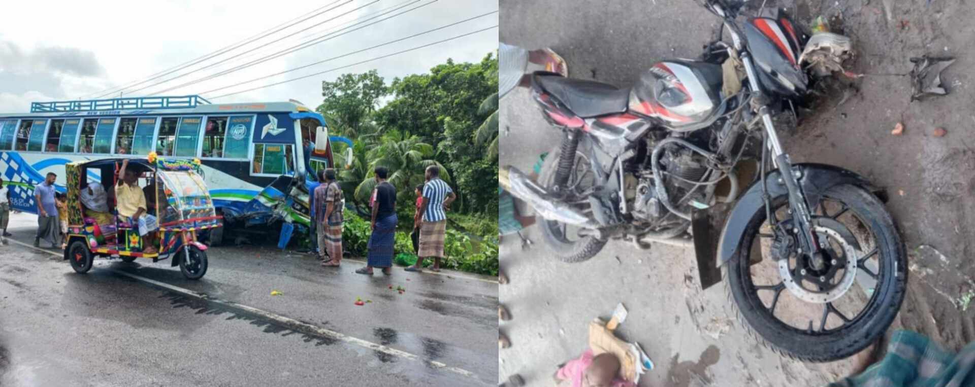 বরগুনায় পৃথক দুইটি সড়ক দুর্ঘটনায় নিহত-১ ব্যবসায়ী, আহত-৪
