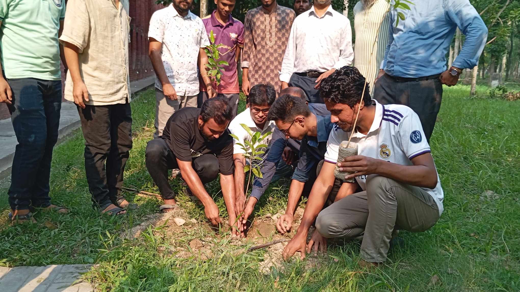 বিশ্ব পরিবেশ দিবস উপলক্ষ্যে রাবির জিয়া হলে শতাধিক বৃক্ষরোপন