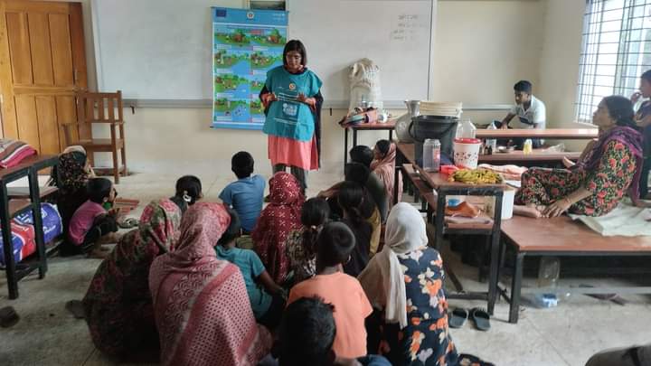 বালাগঞ্জ এ আশ্রয় কেন্দ্রে সচেতনতা মুলক সভা অনুষ্ঠিত