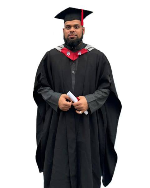 বালাগঞ্জের সামসুল ইসলাম লন্ডনের university of central Lancashire  থেকে মাস্টার্স ডিগ্রী অর্জন