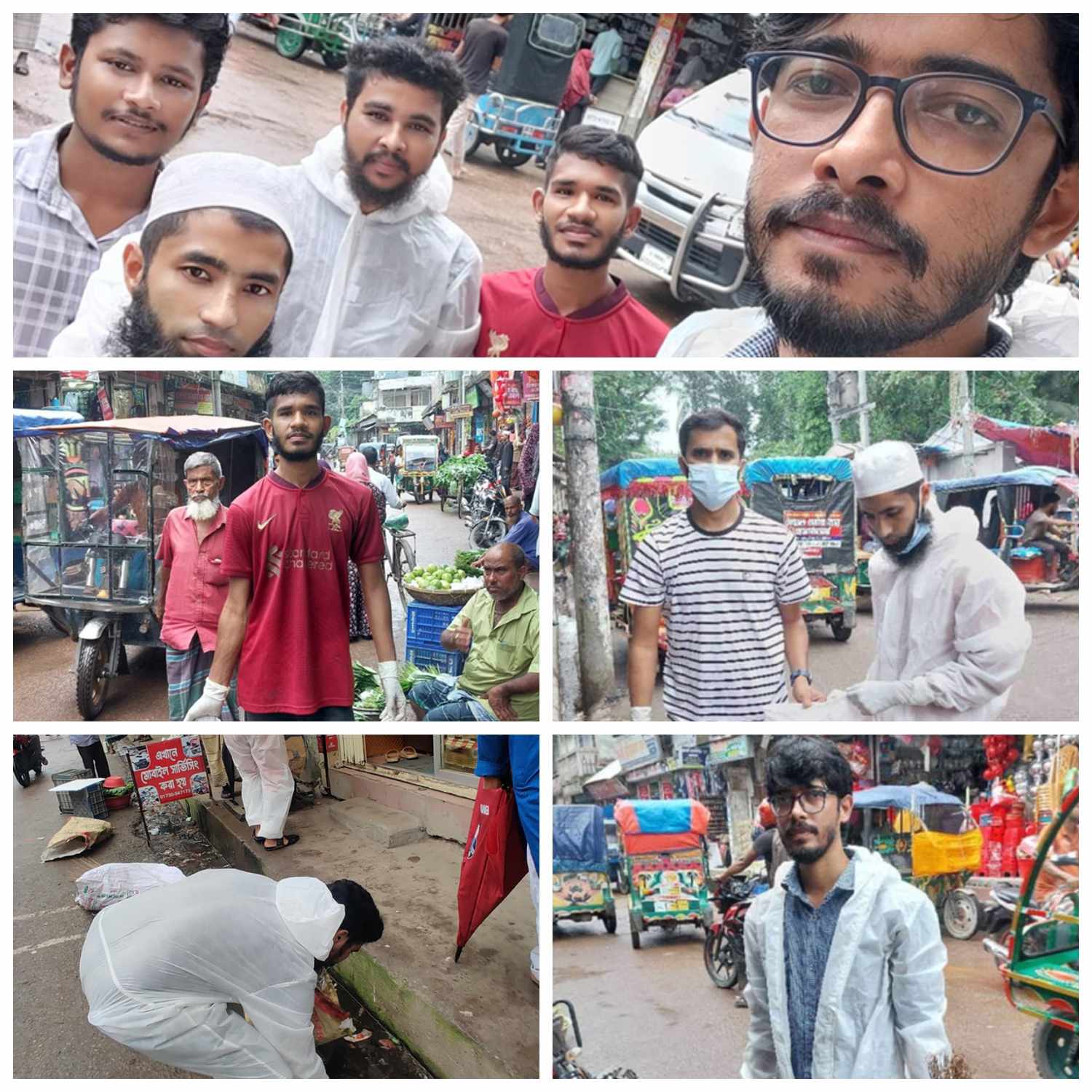 বোরহানউদ্দিনে পরিচ্ছন্নতা কর্মসূচির মাধ্যমে দেশ সংস্কারে কাজে মাঠে নেমেছে শিক্ষার্থীরা