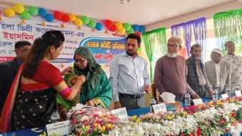 বামনায় মহিলা কলেজে নবীন বরণ ও অভিষেক অনুষ্ঠান