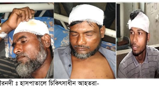টেটা দিয়ে কুপিয়ে তিনজনকে জখম