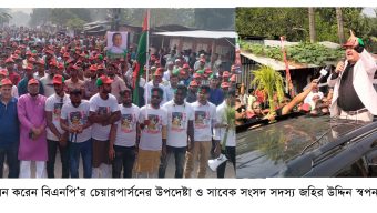গৌরনদীর চারটি স্থানে বিএনপির র‌্যালি