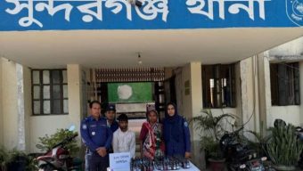 সুন্দরগঞ্জে ১শ বোতল ফেনসিডিলসহ ২ কারবারি গ্রেফতার
