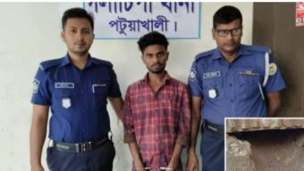 গলাচিপায় সিঁধ কেটে ঘর চুরি পুলিশি তৎপরতায় চোর আটক