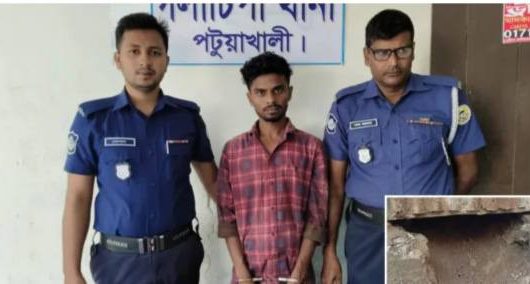 গলাচিপায় সিঁধ কেটে ঘর চুরি পুলিশি তৎপরতায় চোর আটক