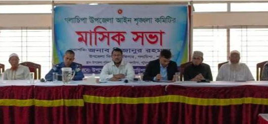 গলাচিপায় মহান বিজয় দিবস ও মাসিক আইনশৃঙ্খলা সভা অনুষ্ঠিত।