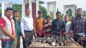 গোপালগঞ্জে ৩ পাখি শিকারীকে সাজা দিয়েছে ভ্রাম্যমাণ আদালত