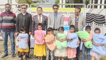গোপালগঞ্জের ৫৫০ জন শিক্ষার্থীদের মাঝে শীতবস্ত্র বিতরণ