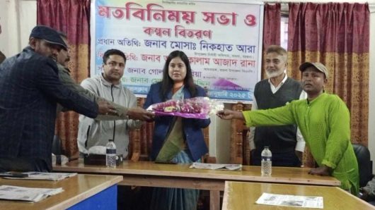 সাংবাদিকদের সাথে নবাগত ইউএনও’র মাতবিনিময়