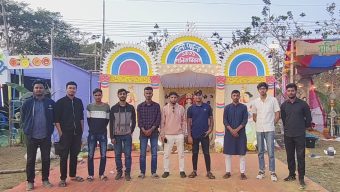 সরস্বতী পূজায় নিরাপত্তা নিশ্চিতে ববি ছাত্রদলের পরিদর্শন