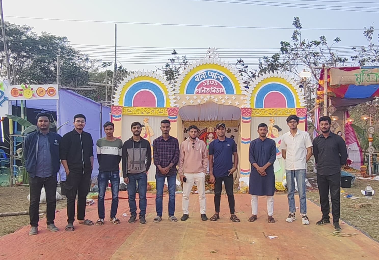 সরস্বতী পূজায় নিরাপত্তা নিশ্চিতে ববি ছাত্রদলের পরিদর্শন