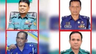 রংপুর রেঞ্জের ও পুলিশ সুপার সহ ৪ ঊধ্বর্তন কর্মকর্তা আটক