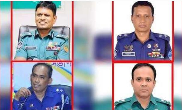 রংপুর রেঞ্জের ও পুলিশ সুপার সহ ৪ ঊধ্বর্তন কর্মকর্তা আটক