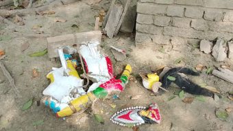 গোপালগঞ্জে কাশিয়ানীতে রাতের আঁধারে প্রতিমা ভাংচুর