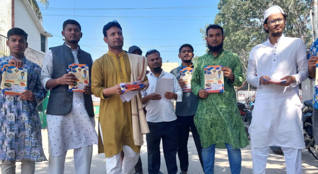 গোপালগঞ্জ-০৩ আসনে গণ অধিকার পরিষদের কাজী রনির গণসংযোগ ও লিফলেট বিতরণ