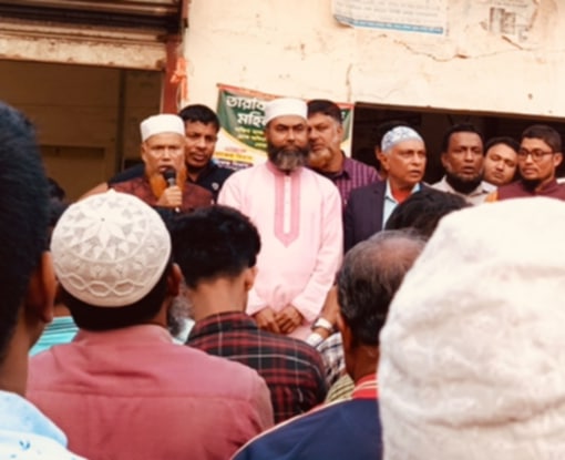 বোরহানউদ্দিনে পক্ষিয়া ইউনিয়ন কৃষক দলের উদ্যোগে শান্তি সমাবেশ অনুষ্ঠিত