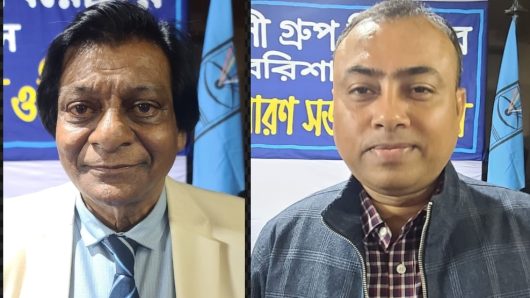 খেয়ালী গ্রুপ থিয়েটারের সভাপতি টিটু-সম্পাদক অপূর্ব