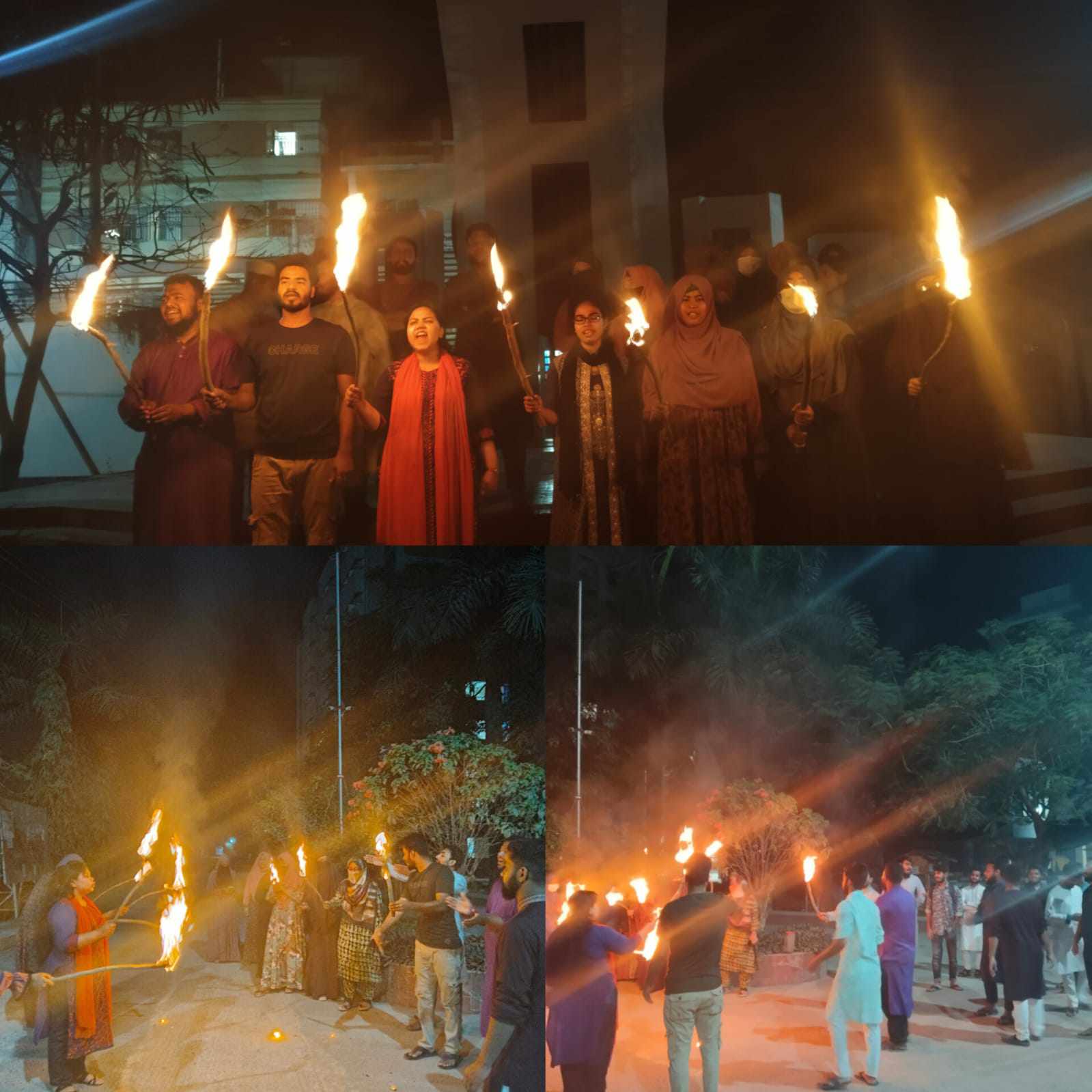 ধর্ষণের প্রতিবাদে আজকে মশাল মিছিল করল যবিপ্রবি শিক্ষার্থীরা