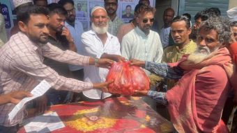 বালাগঞ্জে পূর্ব পৈলনপুর জাতীয়তাবাদী যুব উন্নয়ন সংস্থা খাদ্য সামগ্রী বিতরণ