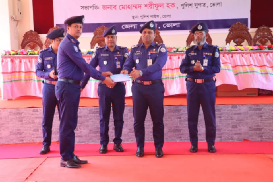 ভোলায় ভোলা জেলা পুলিশের মাসিক কল্যাণ সভা অনুষ্ঠিত