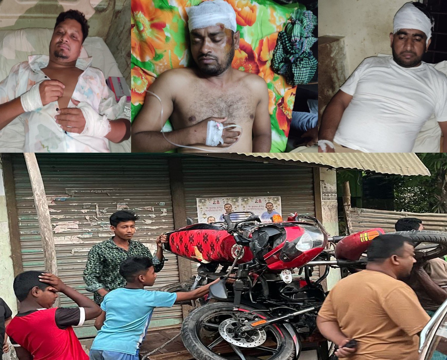 পোস্টার ছেড়ার ইস্যু : বরিশালে বিএনপির দুইপক্ষের সংঘর্ষে ২৫ জন আহত