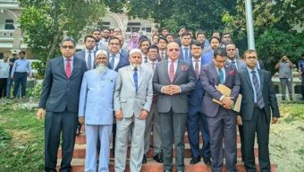 রংপুর জজ কোর্টের কার্যক্রম পরিদর্শন করেন প্রধান বিচারপতি