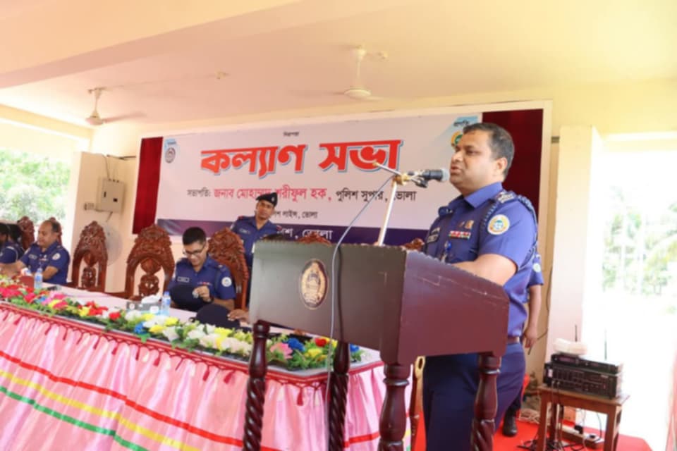অপরাধী যেই হোক ছাড় দেওয়া হবে না:ভোলা জেলা পুলিশ সুপার মোঃ শরিফুল হক