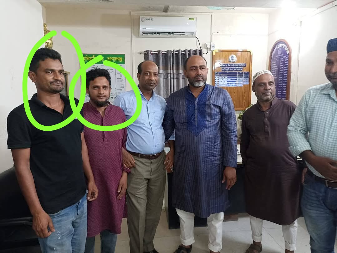 ছাত্রলীগ নেতাদের নিয়ে ওসির সাথে সাক্ষাৎ করলেন স্বেচ্ছাসেবকদল নেতা