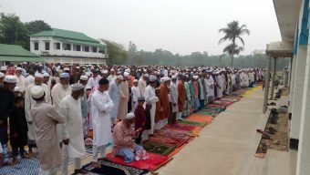 বালাগঞ্জে হামছাপুর রশিদ পুর নুরুল উলূম মাদ্রাসার ঈদগাহে ঈদুল ফিতরের জামাত অনুষ্ঠিত