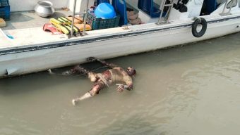 মেহেন্দিগঞ্জের মাসকাটা নদীতে অজ্ঞাত এক ব্যাক্তির ভাসমান লাশ।